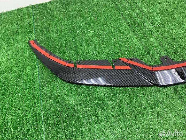 Сплиттер переднего бампера ST Карбон BMW F90 LCI