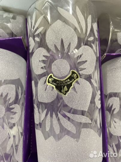 Набор рюмок и бокалов Гусь Хрустальный