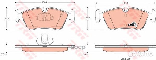 GDB1348 384 40395 040B-SX571959X колодки ди