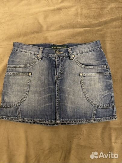 Винтажная джинсовая юбка