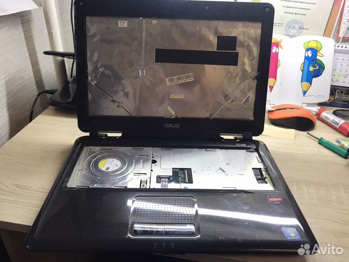 Ноутбук Asus K40AB по запчастям