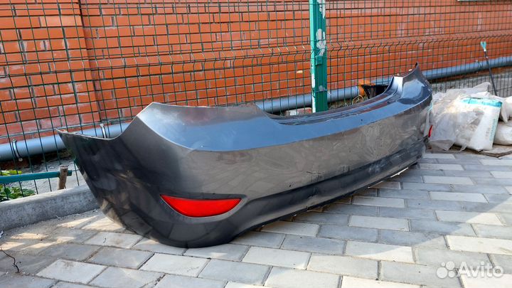 Бампер hyundai solaris задний