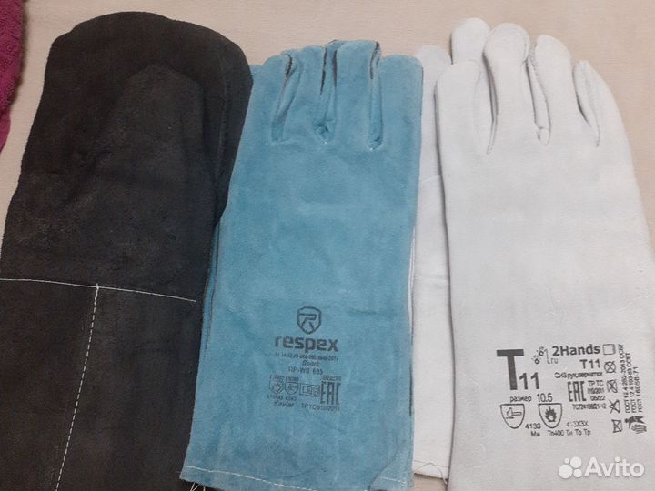 Краги сварочные, рабочие перчатки