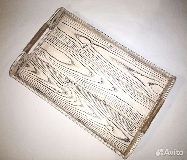 Поднос деревянный в комплекте с доской