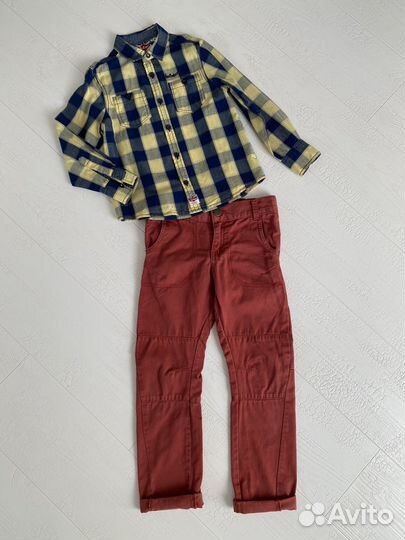 Рубашка и джинсы на 5-6 лет