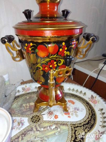 Самовар электрический расписной