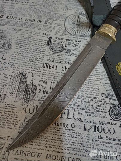 Нож Пластун / дамасская сталь