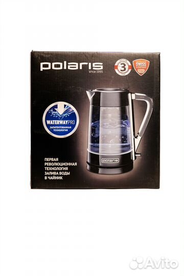 Чайник Polaris PWK 1715 CGL Water Way Pro, черный