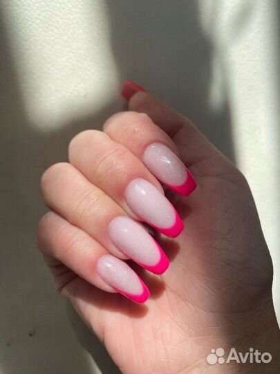 Наращивание ногтей маникюр гель-лак