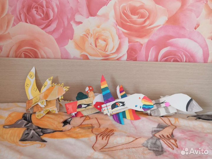 Драконы из бумаги или картона на заказ по арту