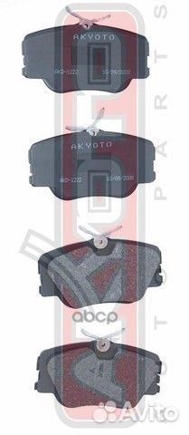 Колодки тормозные дисковые передние AKD-1222 AK