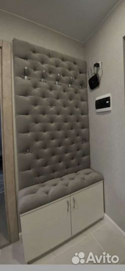 Банкетка обувница и панель вешалка