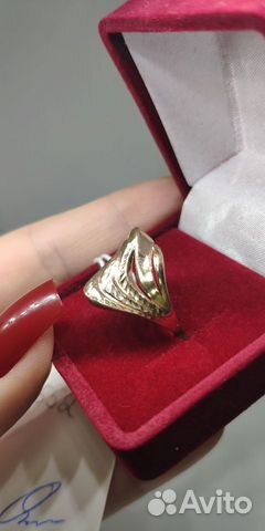 Золотое кольцо без камней с алмазной гр 17 разм объявление продам