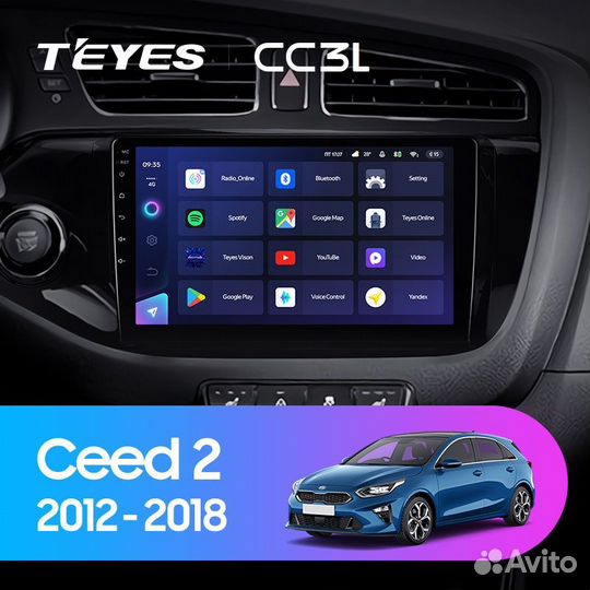 Автомагнитола Kia Ceed Teyes CC3L 4/32гб