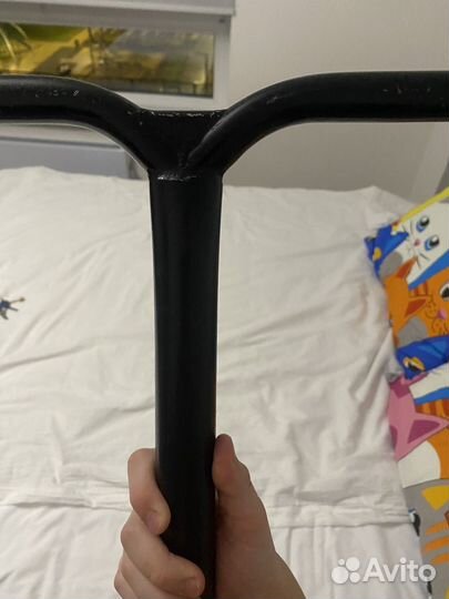 Руль для трюкового самоката и зажим