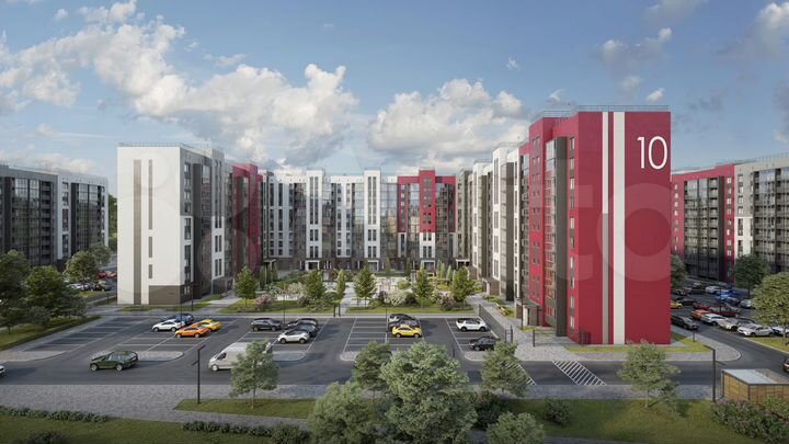 3-к. квартира, 55 м², 1/10 эт.