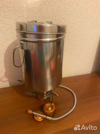 Туристический набор котелок и горелка