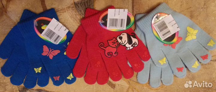 Шапочки перчатки