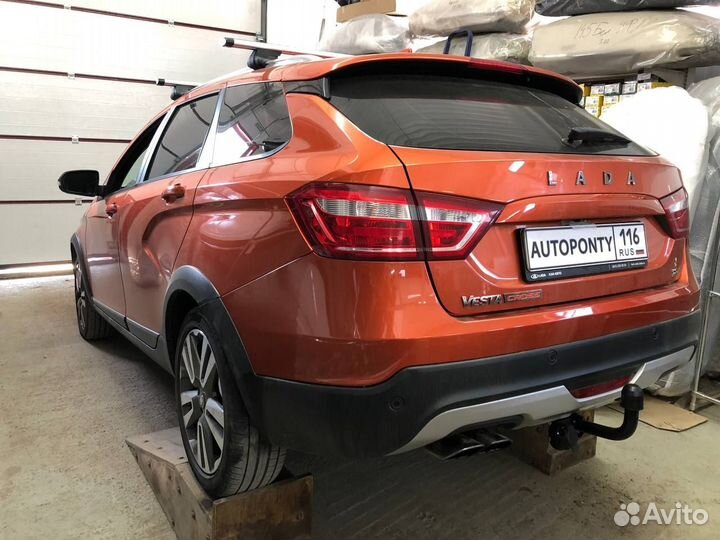 Фаркоп Лада Веста св и кросс съемный шар