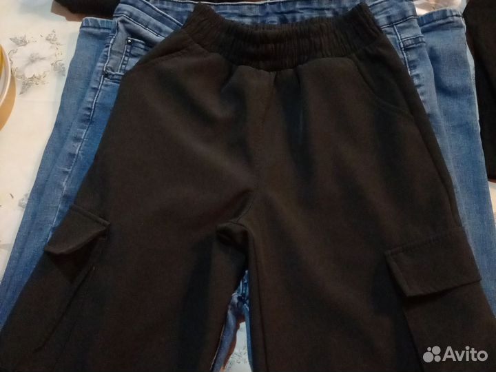 Джинсы 32,брюки черные,36разм.колготки,9,10,11лет