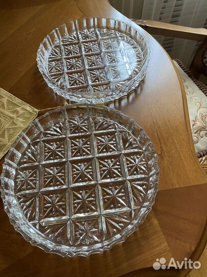 Ваза для фруктов хрусталь