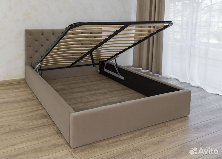 Кровать с подъемным механизмом 140х200 барокко