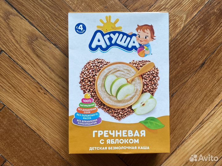 Гречневая каша с яблоком Агуша