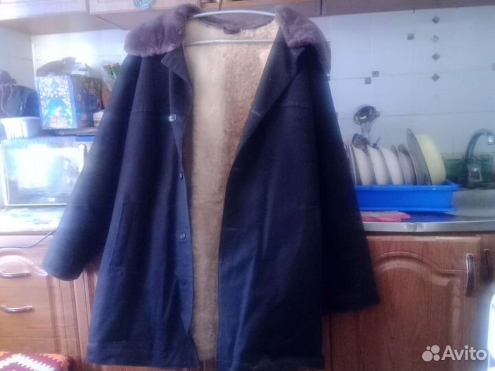 Полушубок из овчины мужской