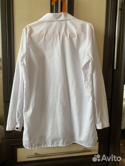 Белая рубашка детская 140