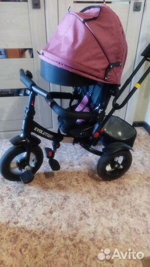 Детский велосипед-коляска