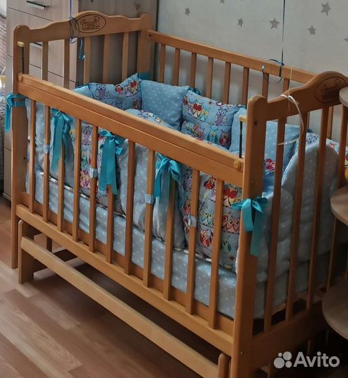 Бортики в кроватку и одеялко-конверт