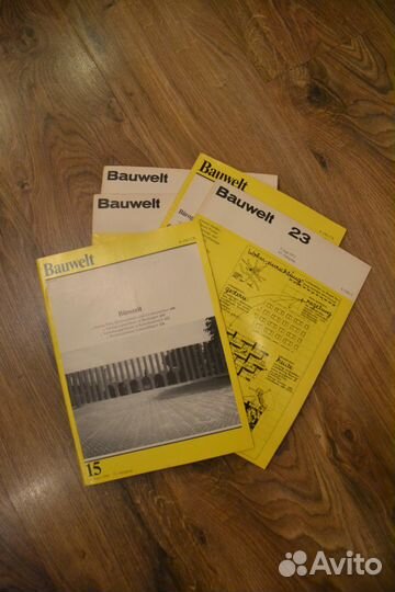 Немецкие журналы Bauwelt, винтаж (70-80гг)