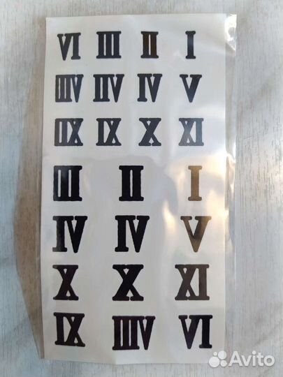 Наклейки Римские цифры