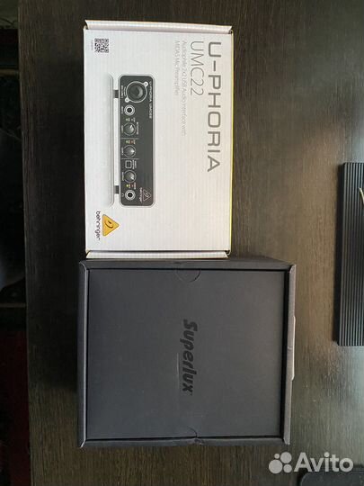 Behringer UMC22 + Superlux hd660 PRO