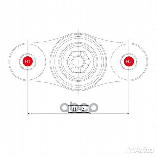CBT-16 Опора шаровая перед прав/лев CB037