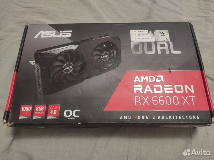 Amd Rx 6600xt 8gb Asus Dual