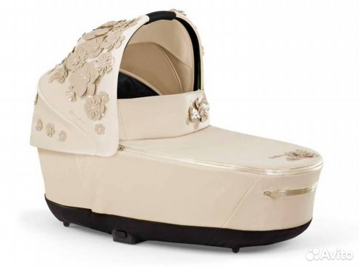Коляска 2в1 Cybex Priam 4, Simply flower Nude beig