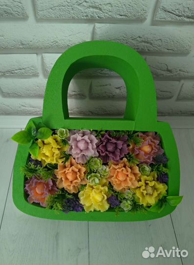 Букет цветов из мыльной основы