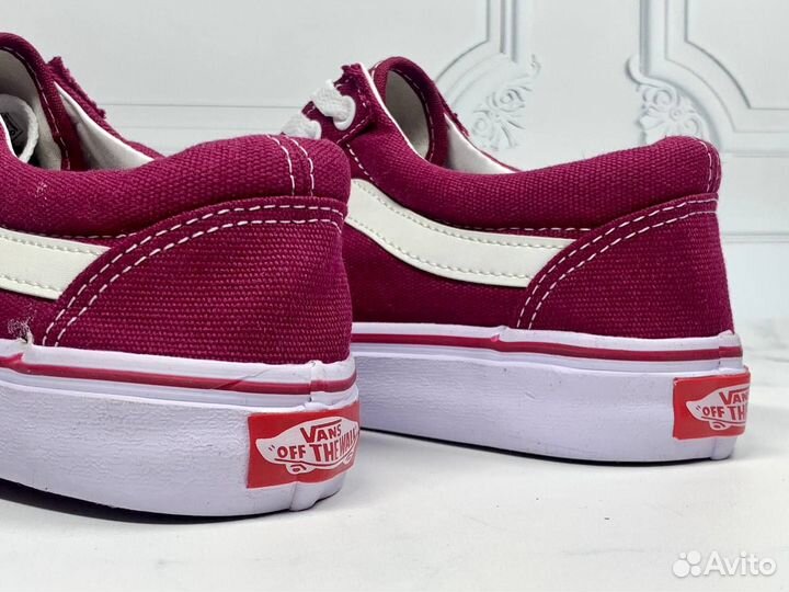 Кеды vans красные