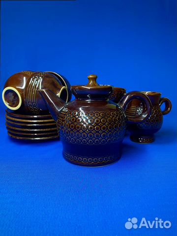 Кофейный сервиз керамика СССР 15 предметов