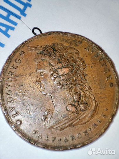 Медаль Карла IV 1789 Мексика