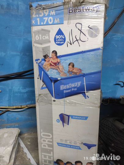 Каркасный бассейн прямоугольный