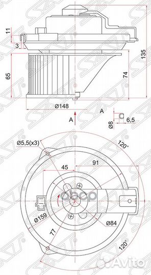 Мотор отопителя салона Honda CR-V 95-01 / Odyss