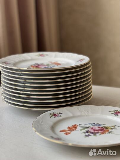 Тарелка 25 см Полевой цветок Bernadotte набор 6шт