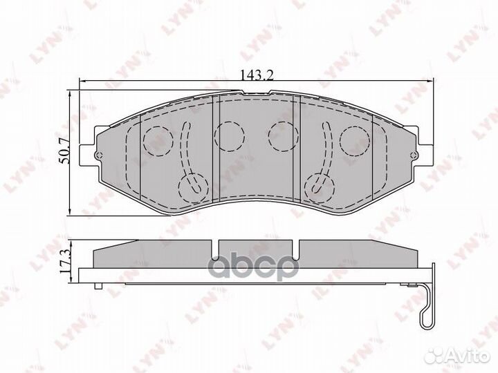 Колодки тормозные передние chevrolet Lacetti 1