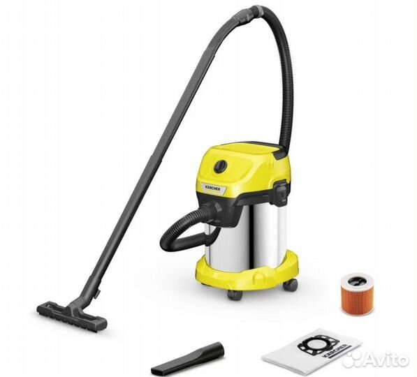 Пылесос karcher WD 3 S, 1000 Вт