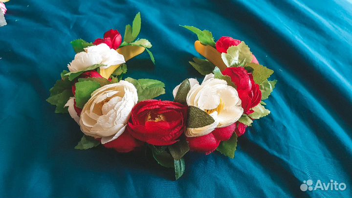 Ободок с цветами