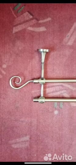 Карниз настенный для штор бронза