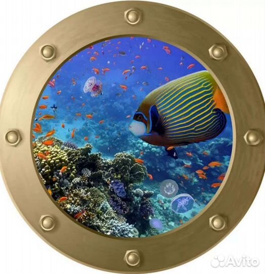 Наклейки стикер Рыбки