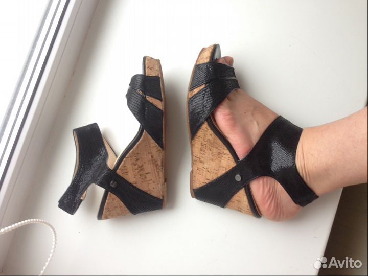 Кожаные босоножки Calvin Klein